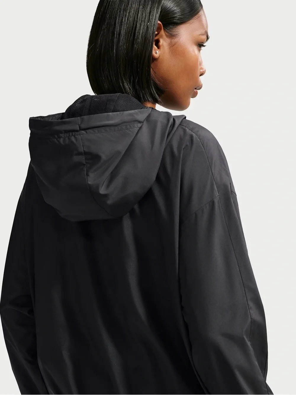 Nike Black Hooded Lightweight Windbreaker Jacket